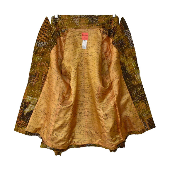 B2 Auth BAZAR DE CHRISTIAN LACROIX VTG Tapestry Tweed Single Button Blazer Sz 44 - Picture 4 of 7